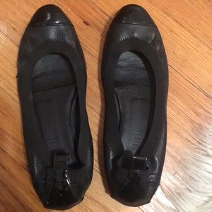 Chanel Black Flats